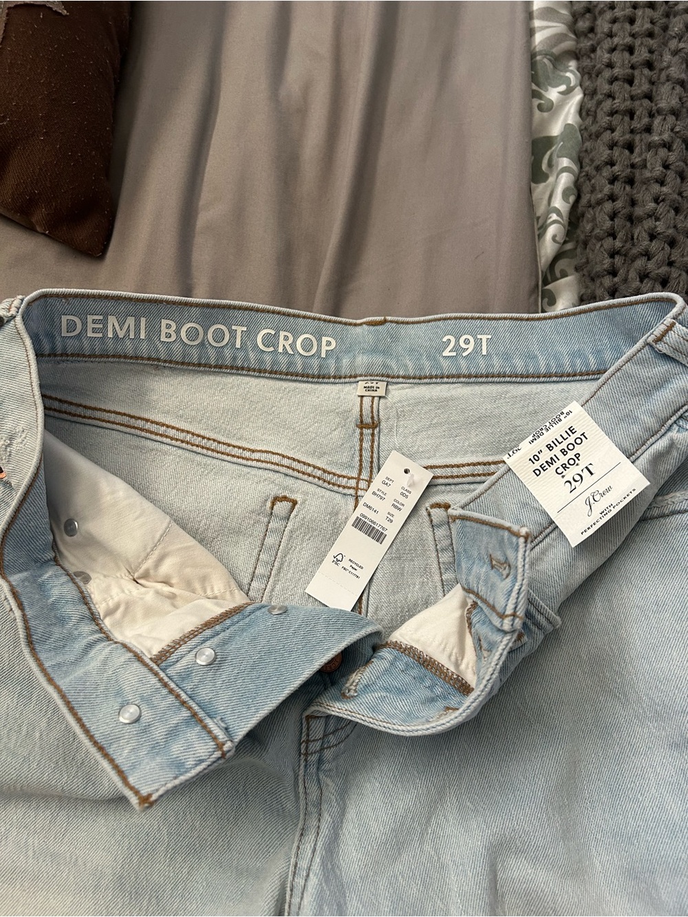 J. Crew Light Blue Demi Boot Crop Women’s Jeans - 29T